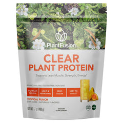 PlantFusion Clear Protein pours into water for a refreshing, low-calorie drink.
