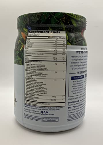 PlantFusion chocolate brownie shake in a glass ready to enjoy