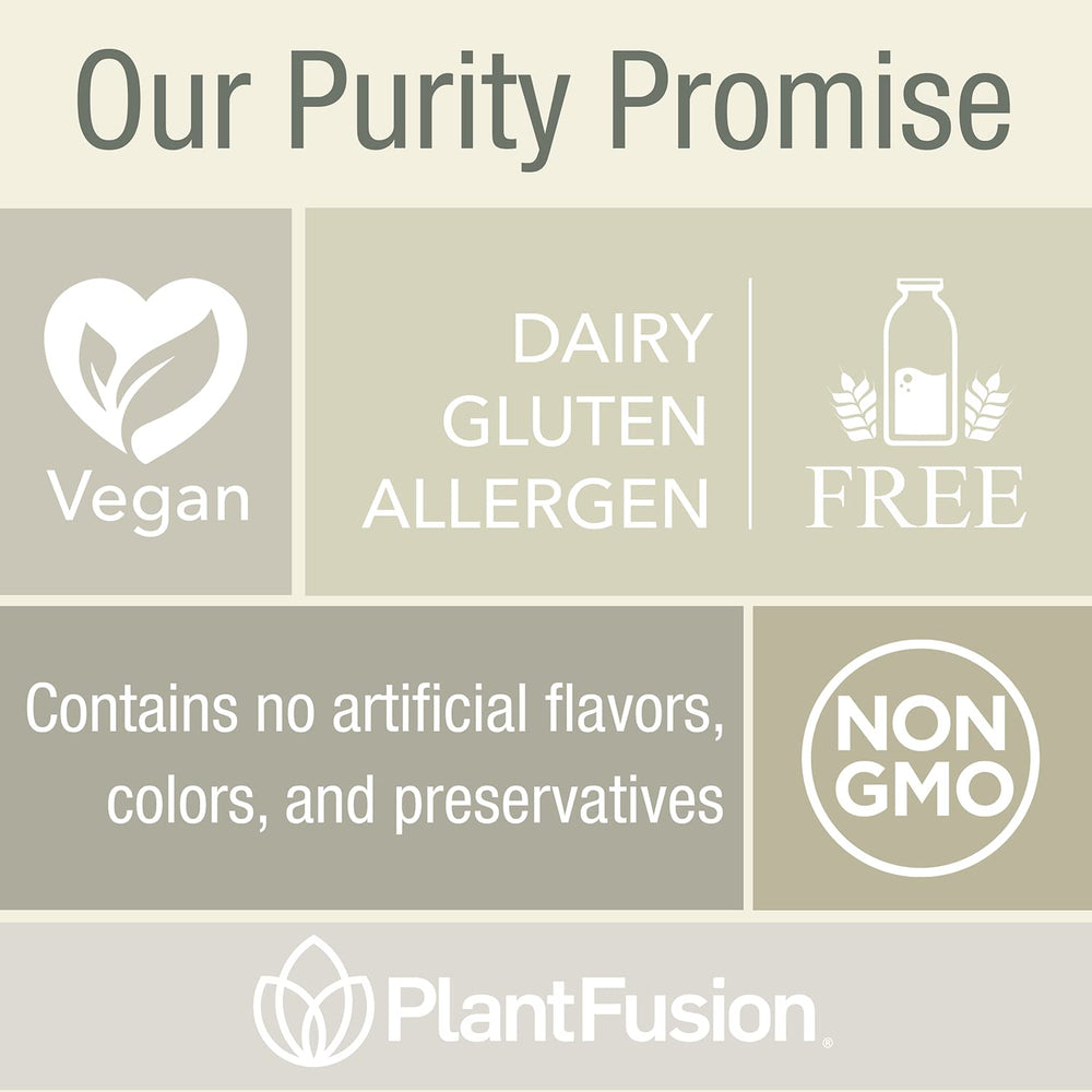 Creamy vanilla smoothie prepared with PlantFusion Complete Lean