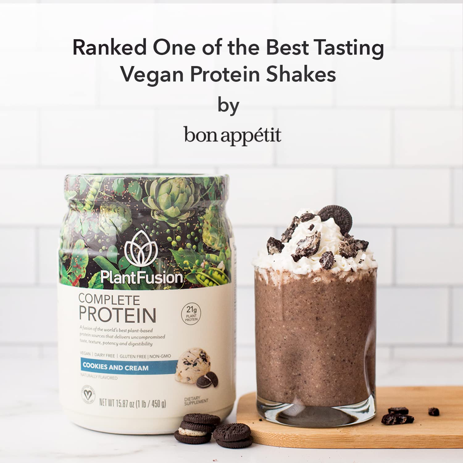 PlantFusion Cookies and Cream with BCAAs highlights post-workout recovery potential