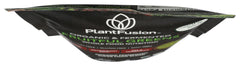 PlantFusion Fruitful Greens smoothie in glass with fresh fruit.