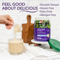 PlantFusion Inspire packaging showing clean vegan formula
