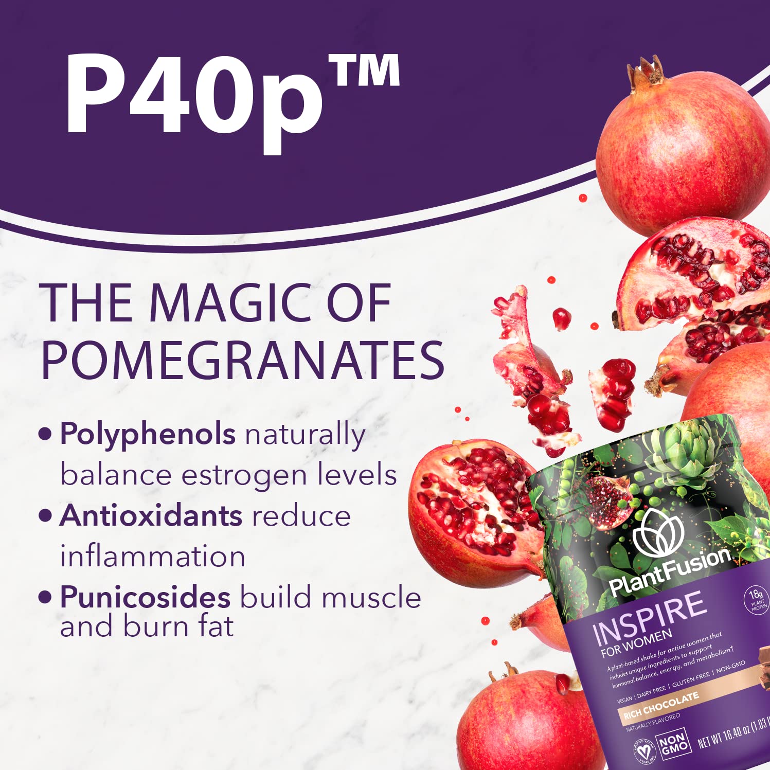 PlantFusion Inspire seal indicating cGMP manufacturing and third-party testing