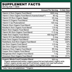 Non-GMO gluten-free dairy-free vegan certification on PlantFusion label.