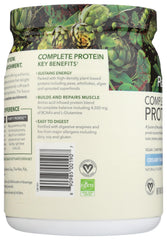 PlantFusion vegan protein with berries in a glass bowl for a healthy snack