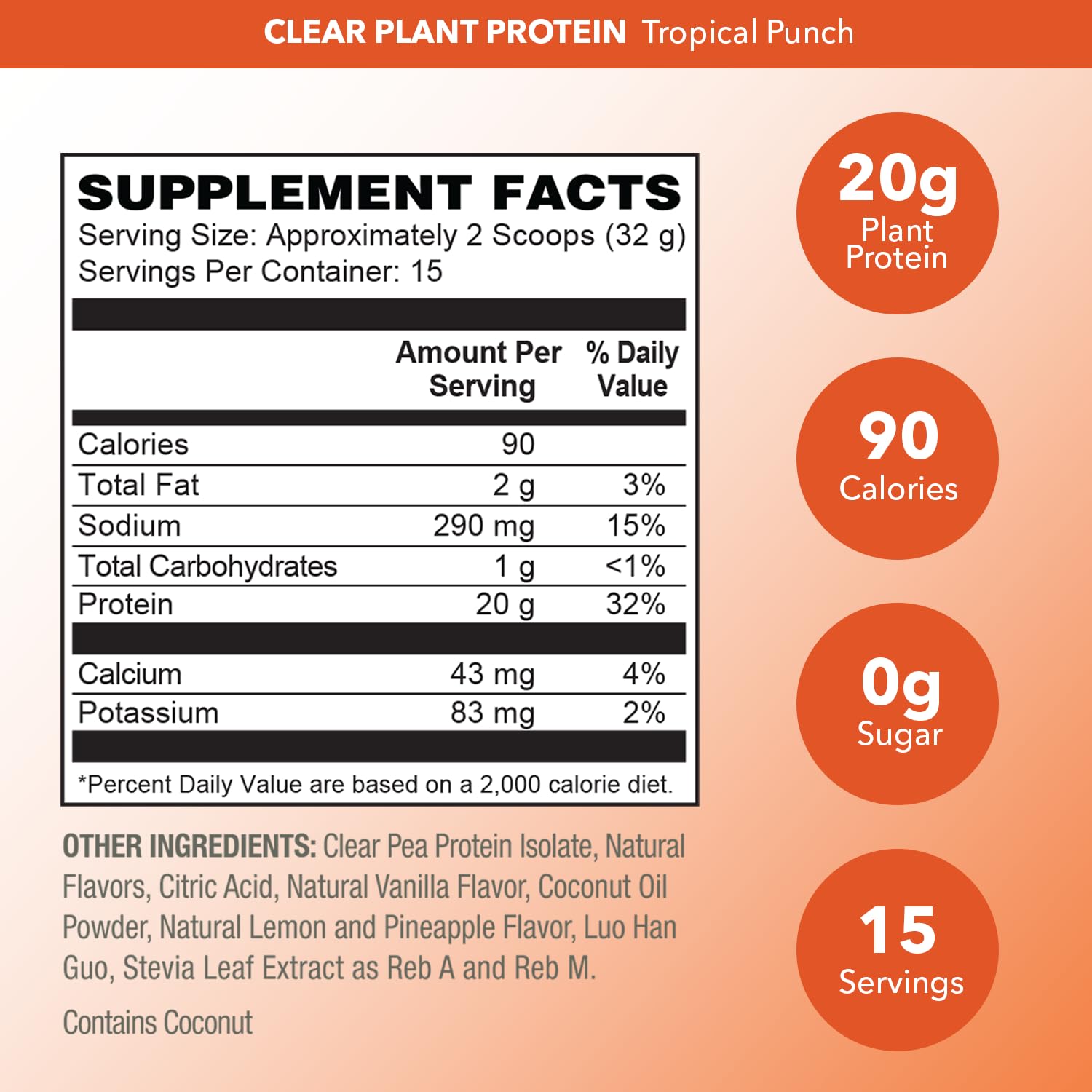 PlantFusion Clear Protein shaker demonstrates a smooth, clump-free pour.