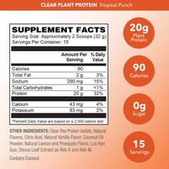 PlantFusion Clear Protein shaker demonstrates a smooth, clump-free pour.