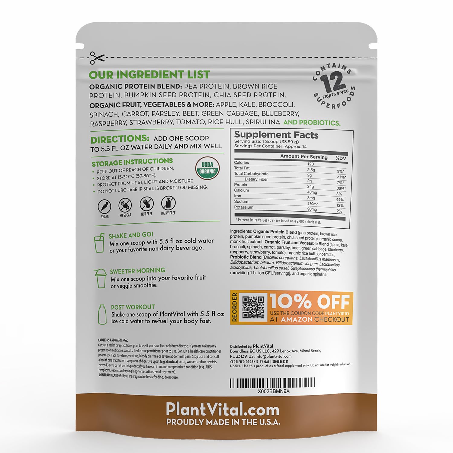 Plantvital keto-friendly protein powder suited for low-carb routines