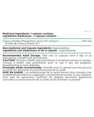Platinum Naturals Chanca Piedra label highlights herbal formula for kidney support.