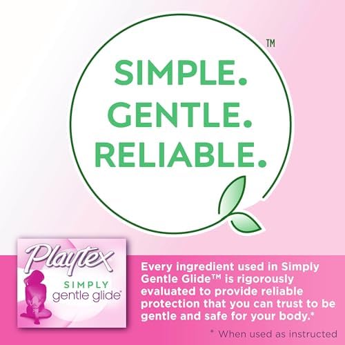 Ultra absorbent Playtex Gentle Glide tampon offers protection on heavy days.