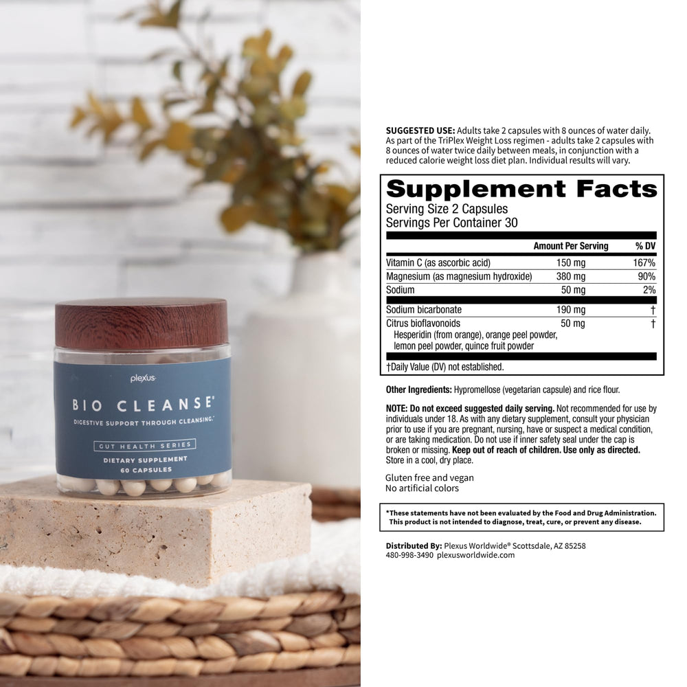Plexus Bio Cleanse daily routine usage illustration.