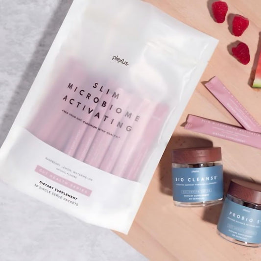 Plexus Slim scoop shown for precise prebiotic dosing within your daily routine.