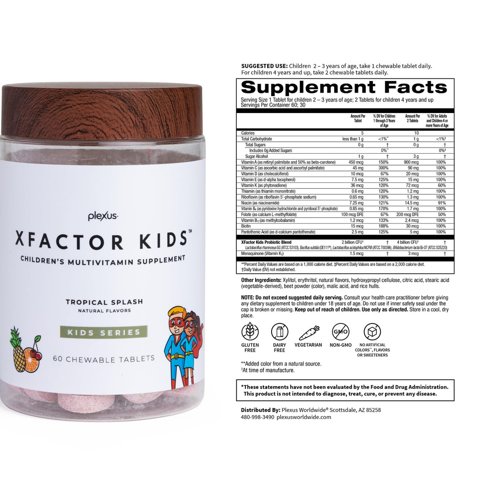 Plexus Xfactor Kids helps maintain intestinal yeast balance for comfortable digestion.
