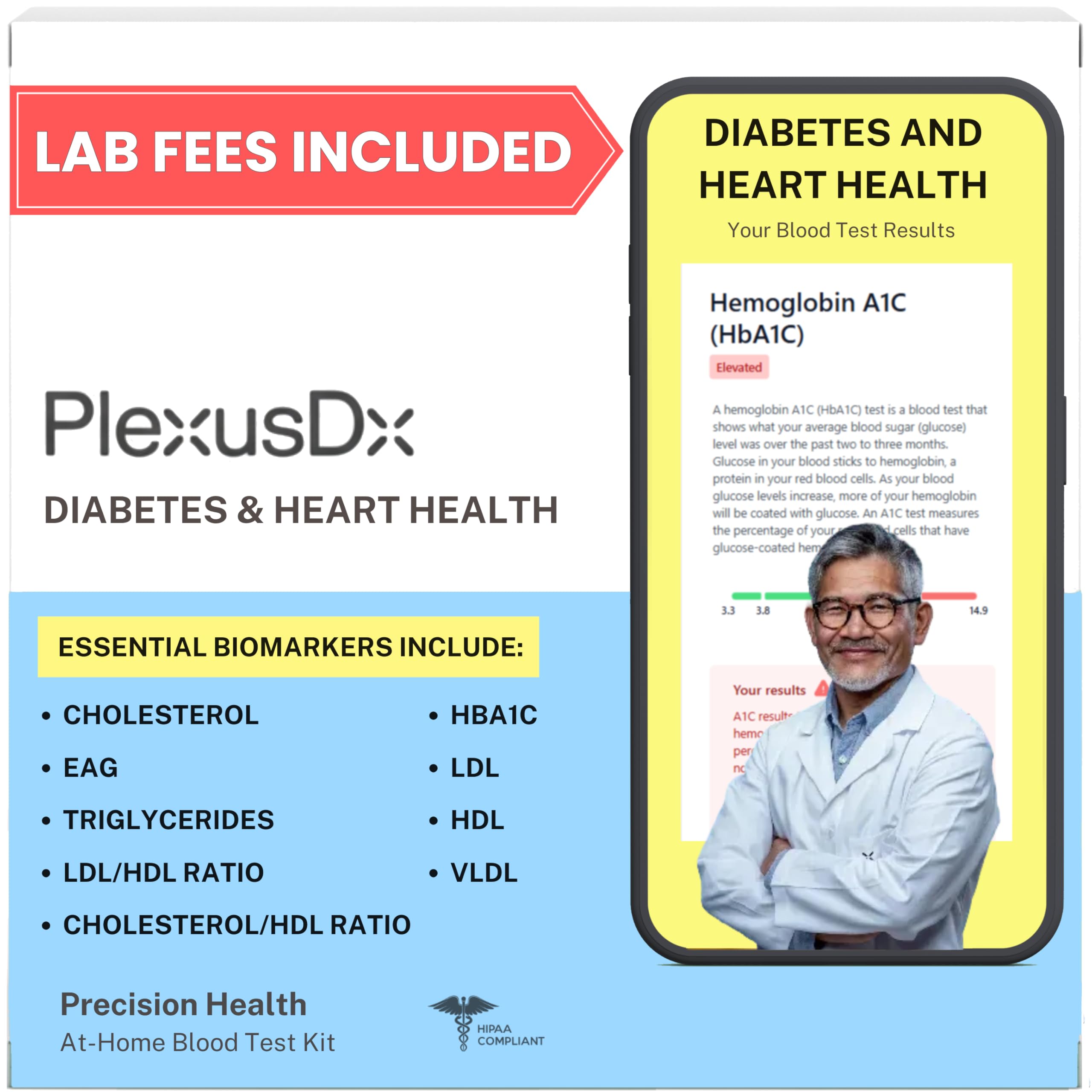 PlexusDx A1C home test kit overview for convenient health monitoring.