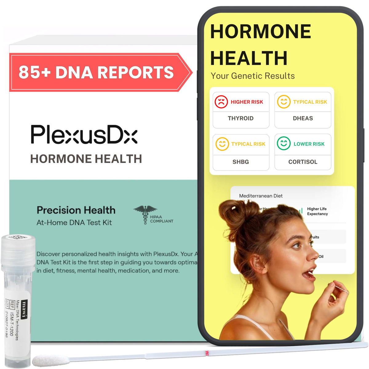 PlexusDx hormone report overview with personalized hormone health insights.