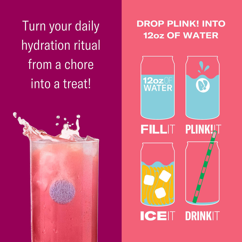 Plink planet-friendly packaging highlighting reduced waste.