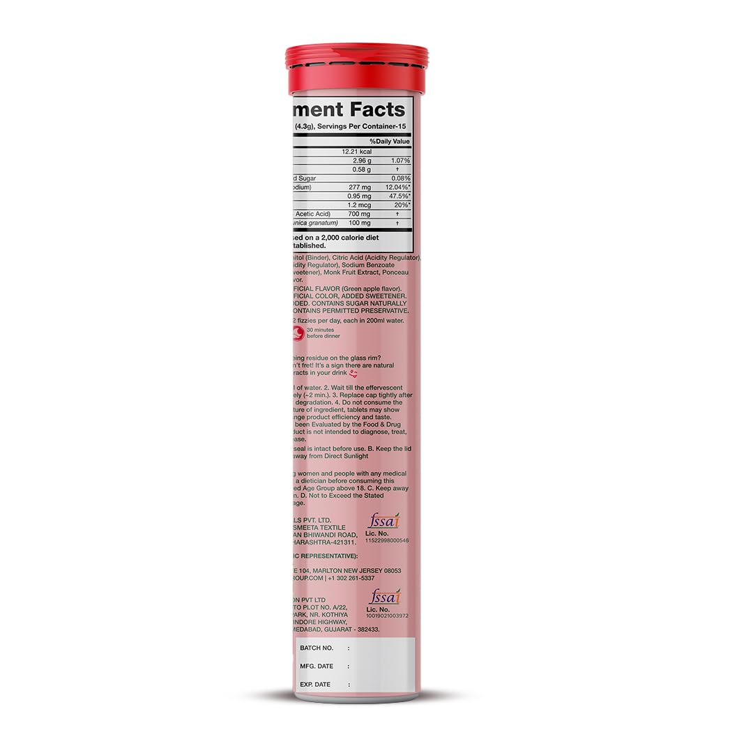 PLIX ACV tablet dissolved in water for refreshing hydration.
