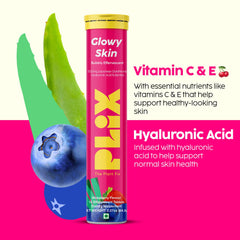PLIX Glowy Skin non-GMO and gluten-free formula.