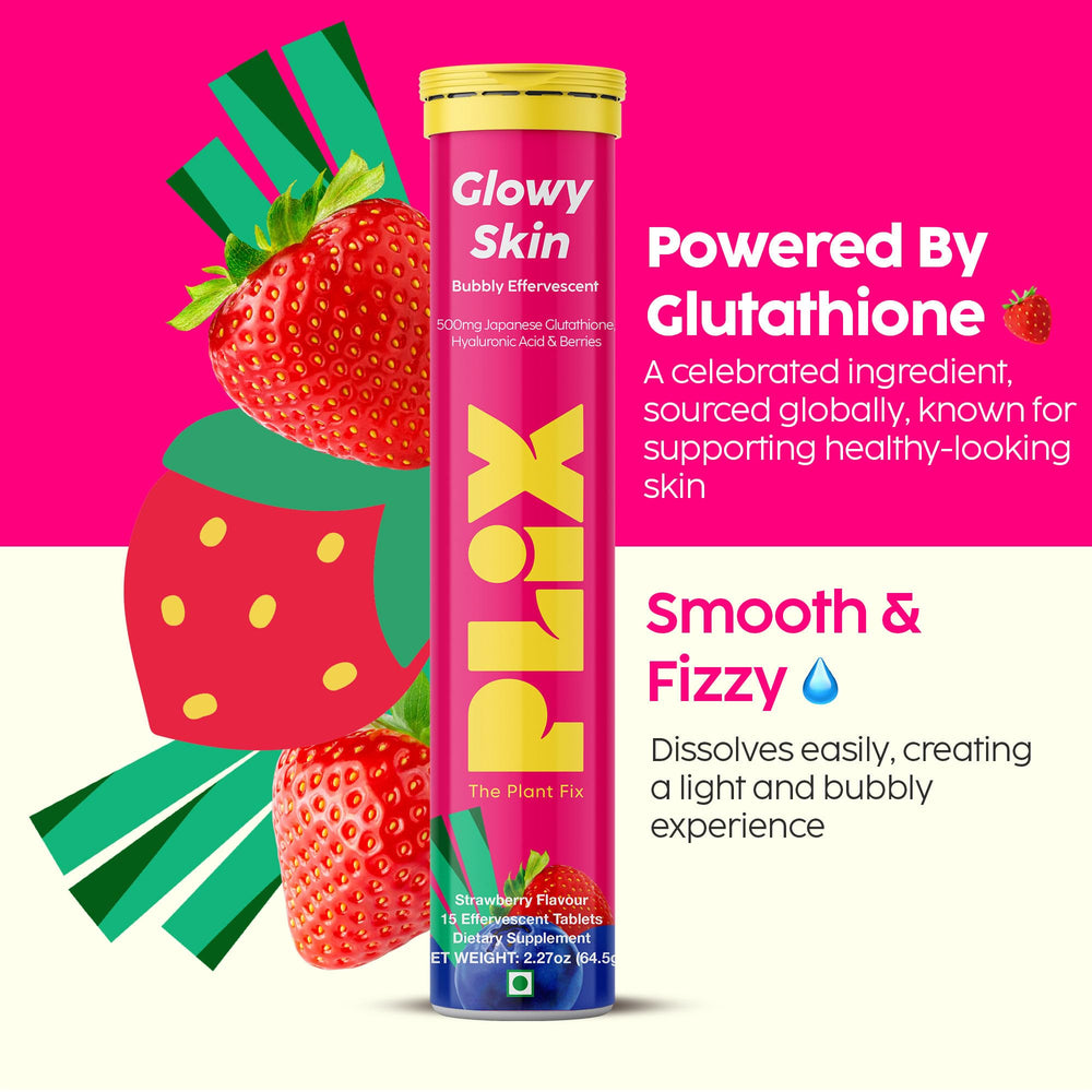 PLIX Glowy Skin packed with Vitamin E and Vitamin C.