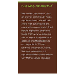 plnt Turmeric dosage label close-up showing serving details
