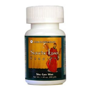 Plum Flower Soothe Liver Teapills bottle offering digestive support
