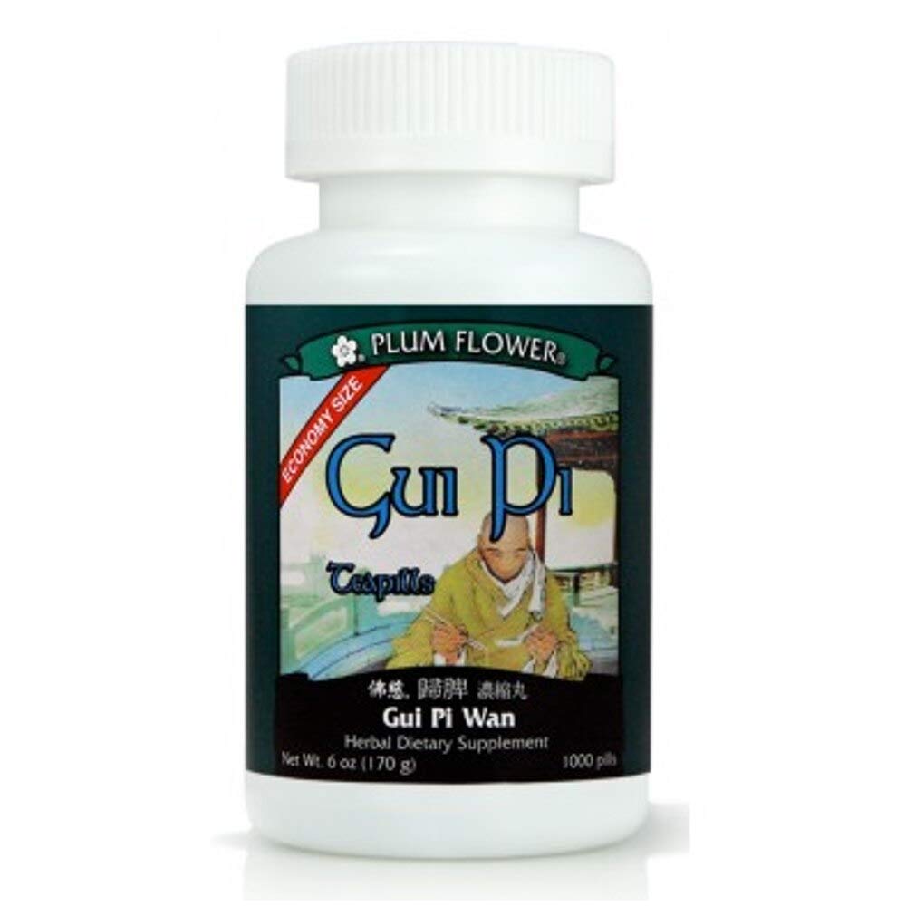 Plum Flower Gui Pi Wan pill container stays organized for everyday wellness.