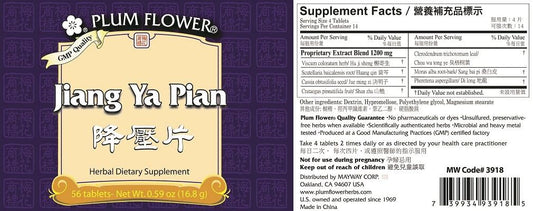 Plum Flower ingredients blend showcasing traditional herbs used in the formula.