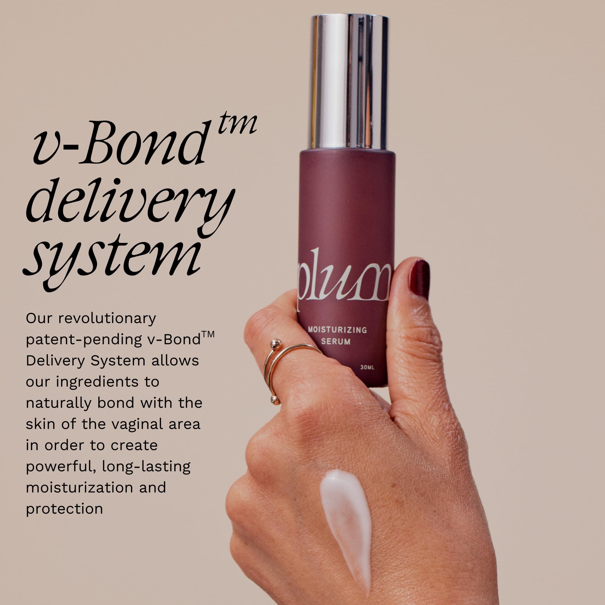 PLUM Vagiceuticals Hormone-Free Formula designed for safe daily use without hormones