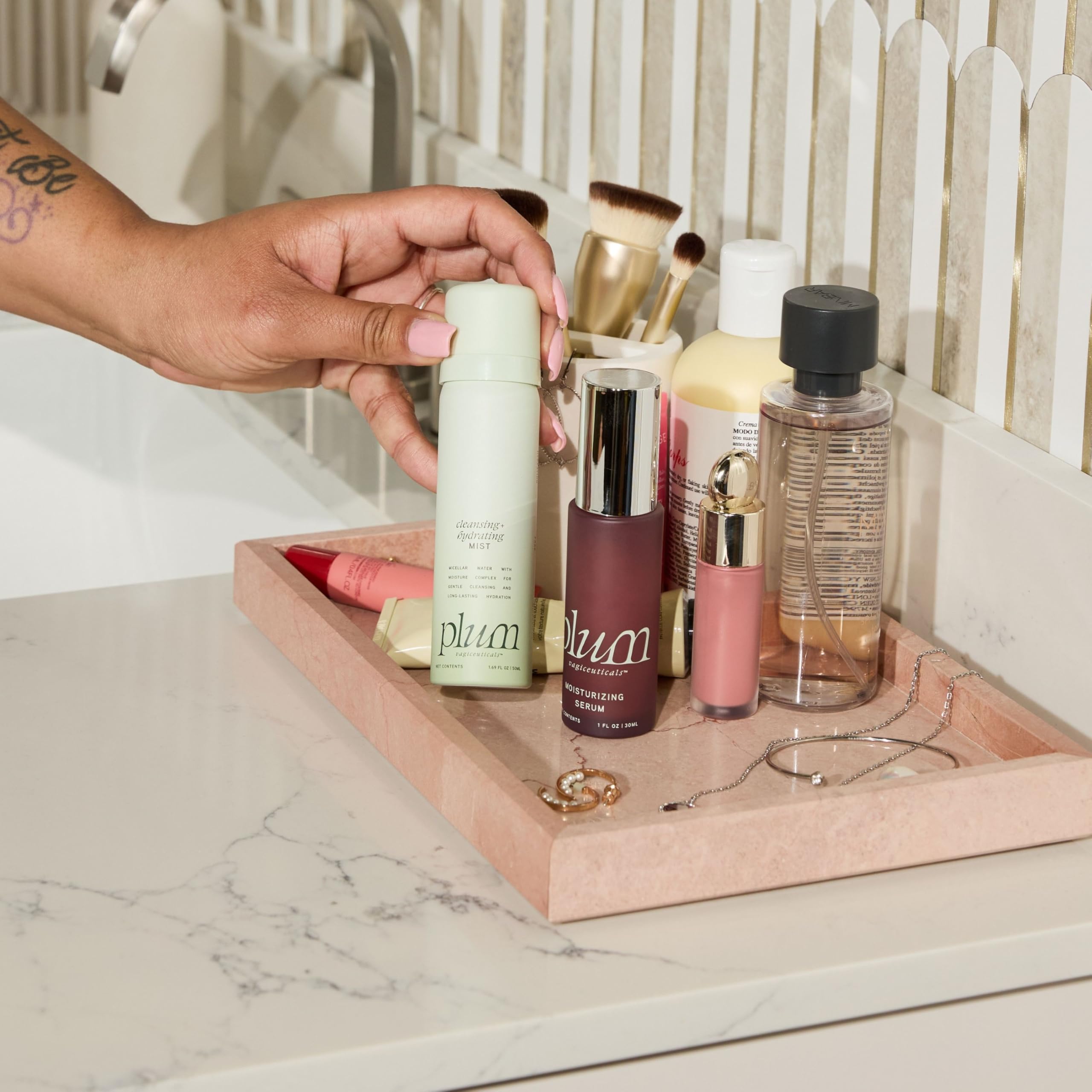 PLUM Vagiceuticals micellar cleansing uses oat-based amino acids gently