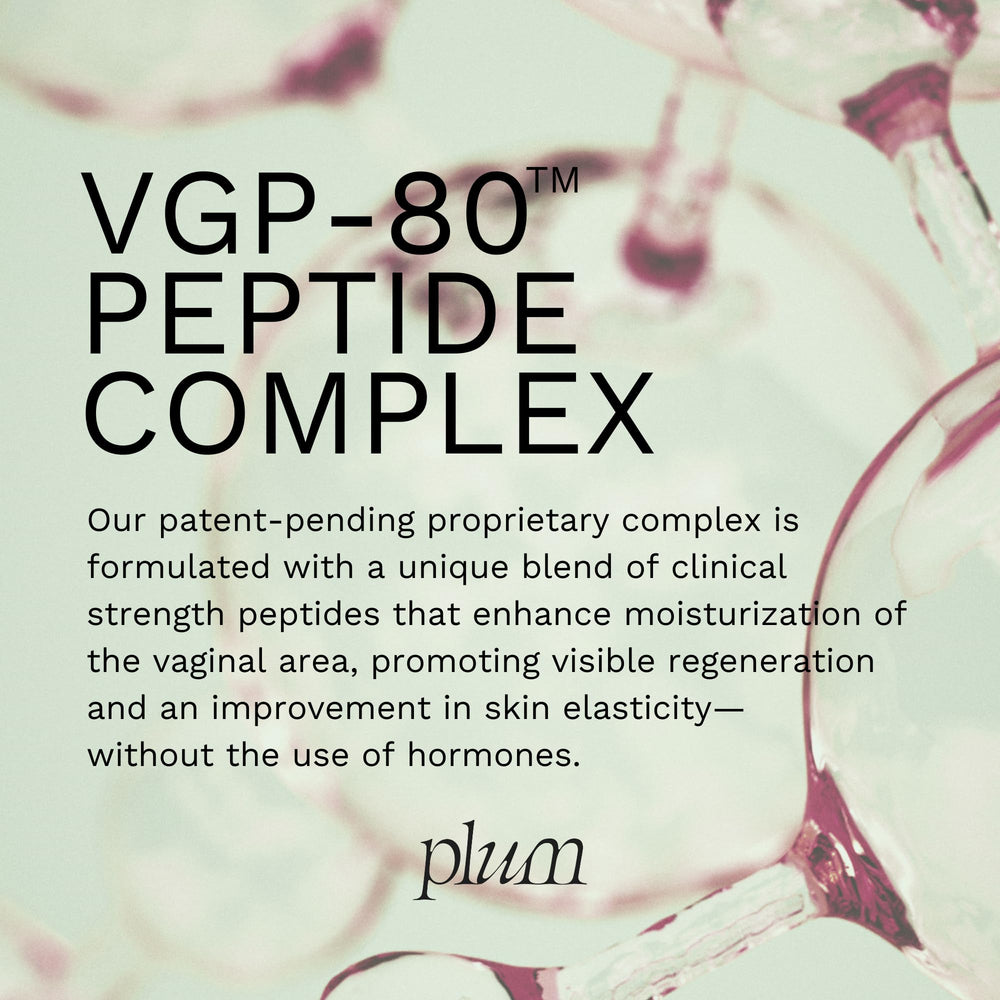 PLUM Vagiceuticals vbond Delivery System demonstrating mess-free absorption