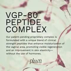 PLUM Vagiceuticals vbond Delivery System demonstrating mess-free absorption