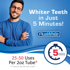 Plus White Speed Whitening Gel tube with needle-nose cap enables precise application.