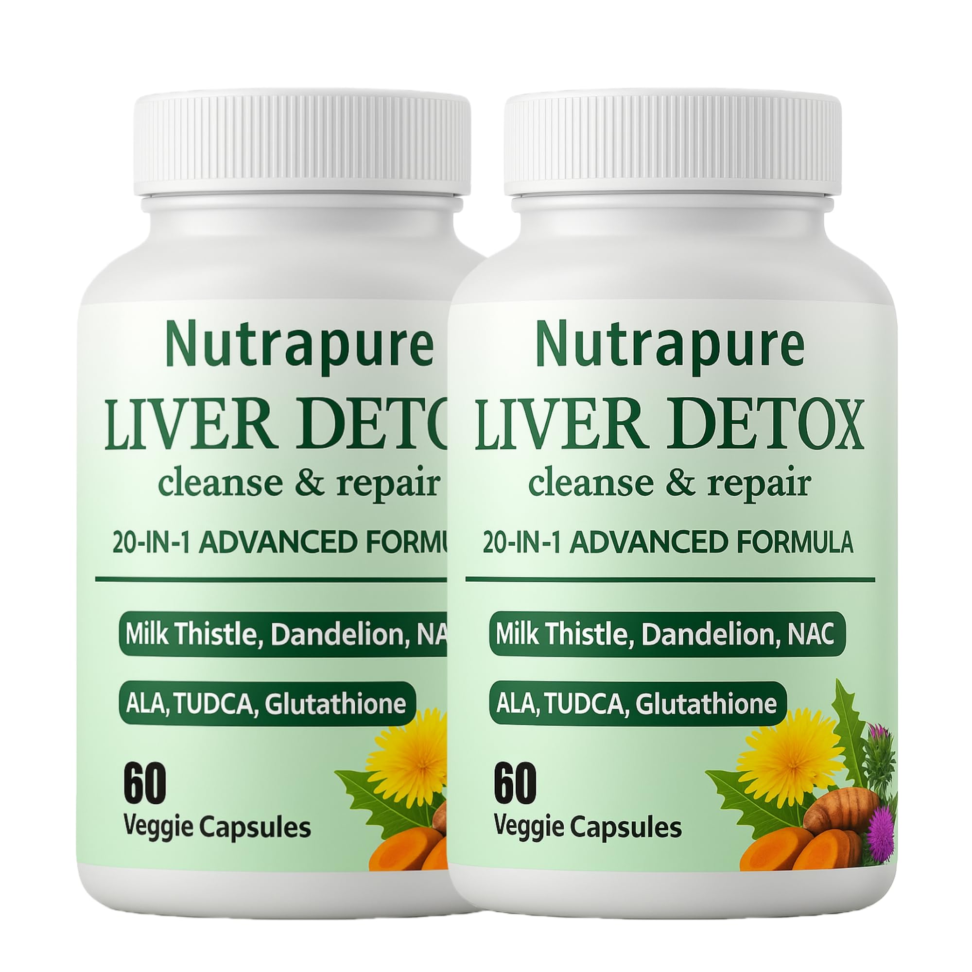 Nutrapure Liver bottle front by PLYNXE for daily wellness on the go.