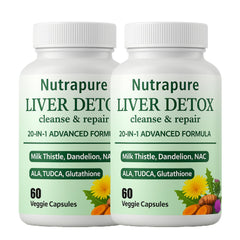 Nutrapure Liver bottle front by PLYNXE for daily wellness on the go.