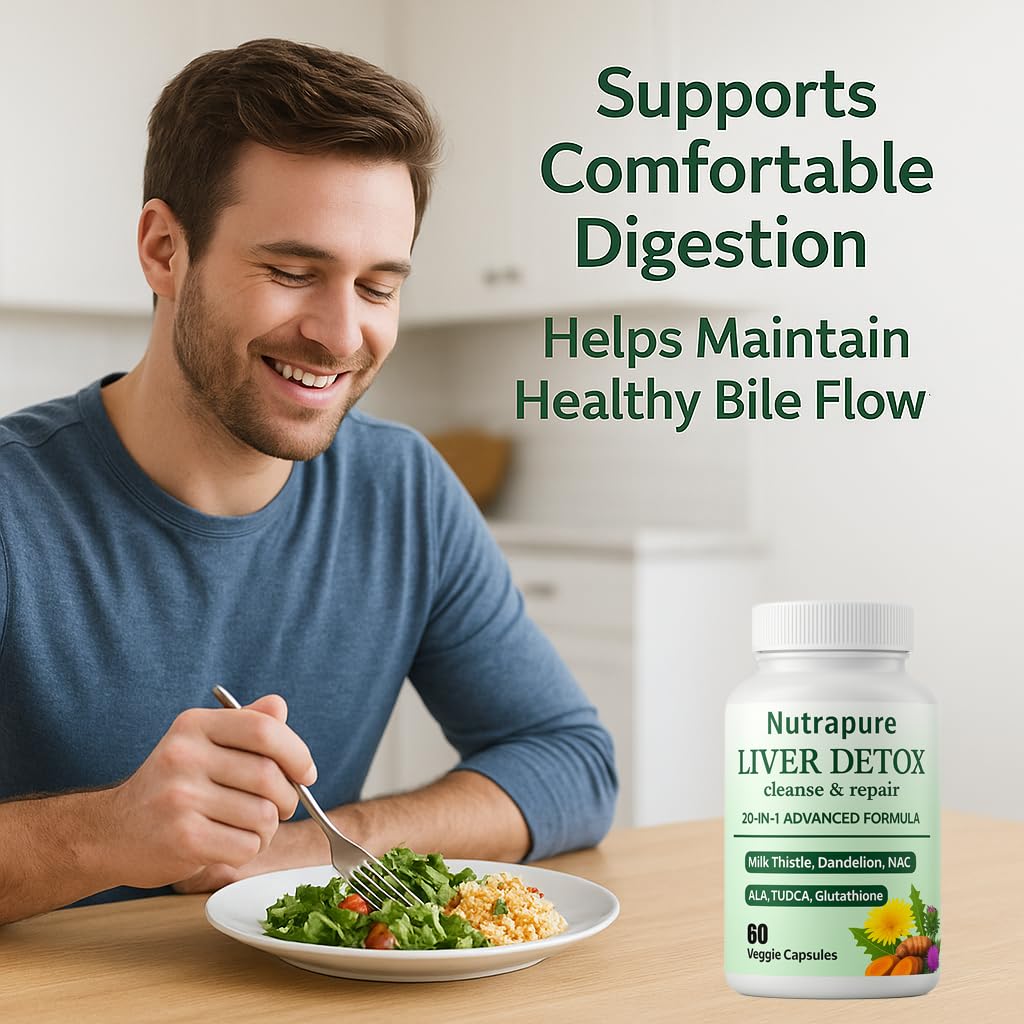 Nutrapure Liver bottle in a travel bag for on-the-go support.