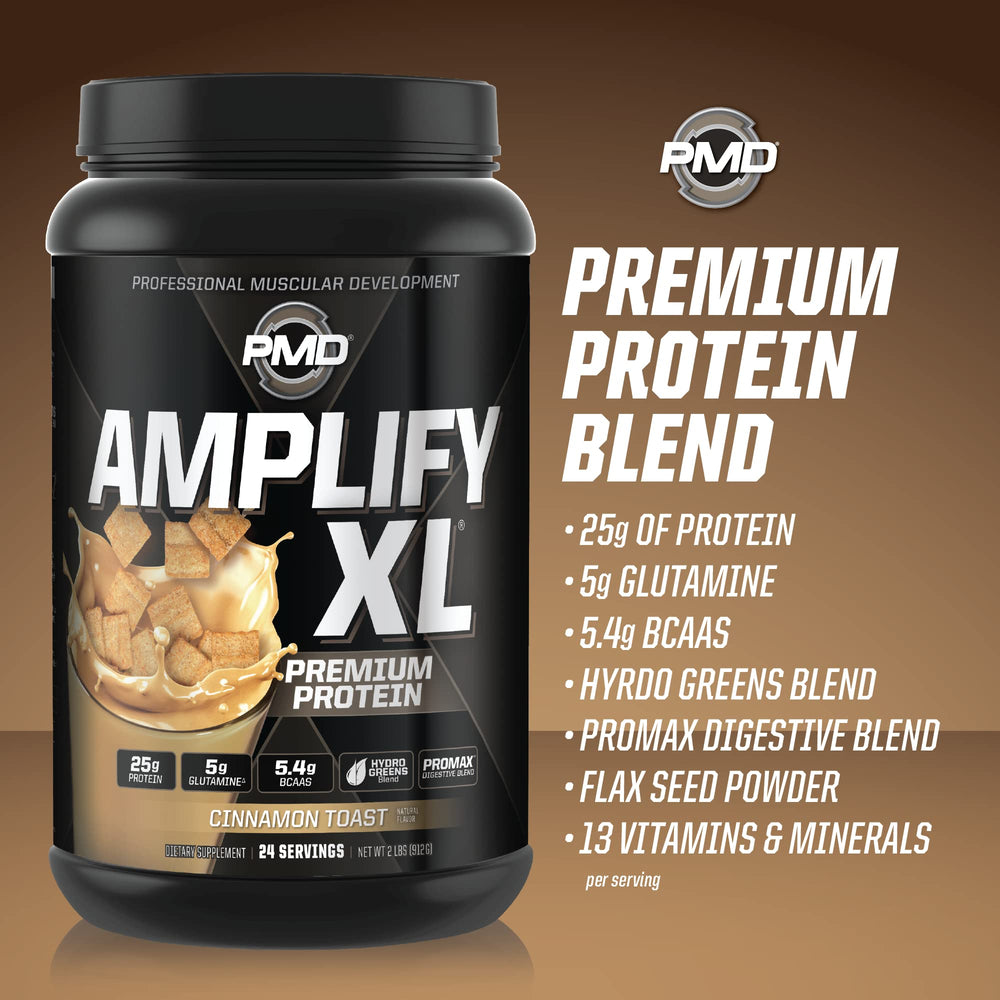 PMD Amplify XL digestive enzyme blend label close-up
