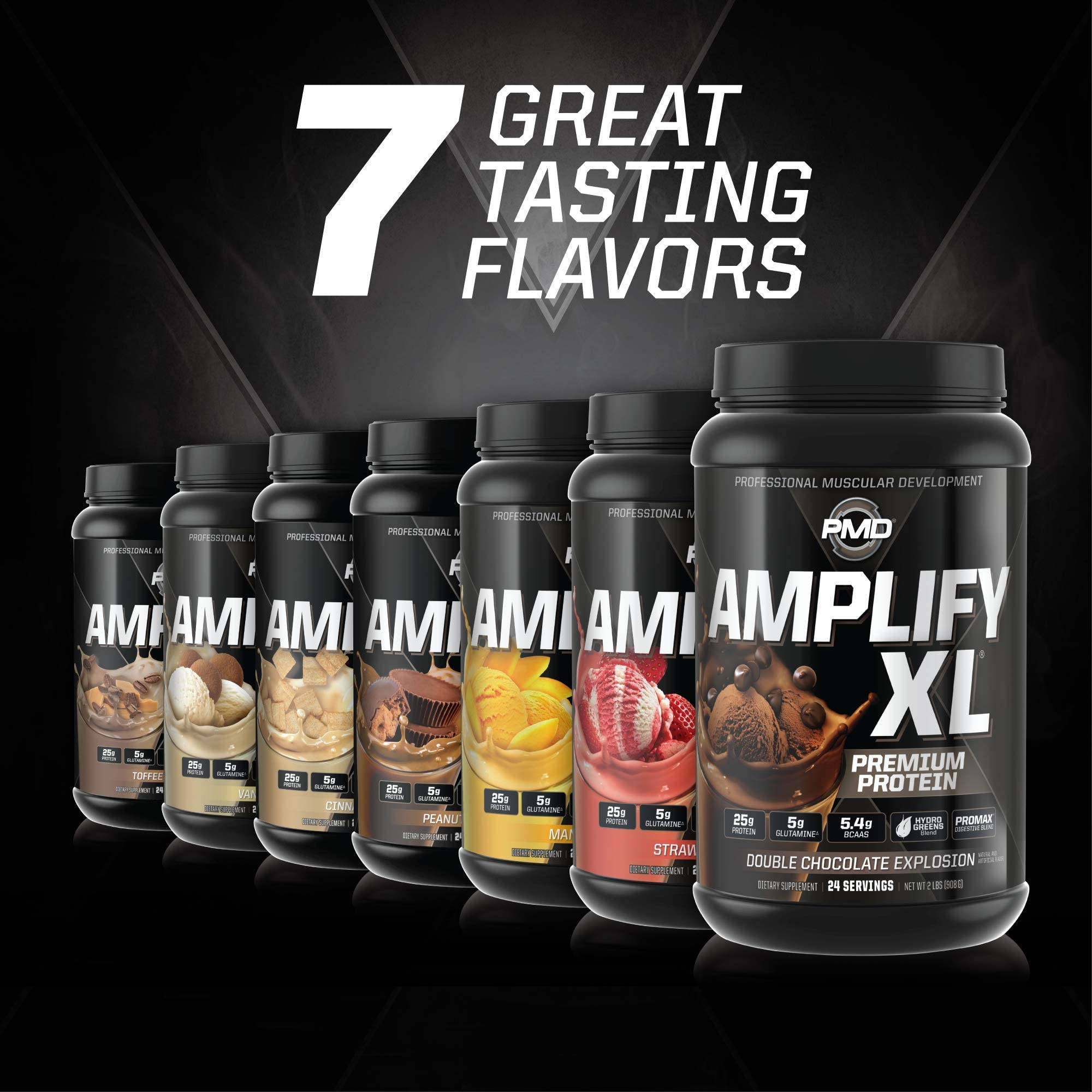 PMD Amplify XL digestive enzymes label suggests easy digestion.