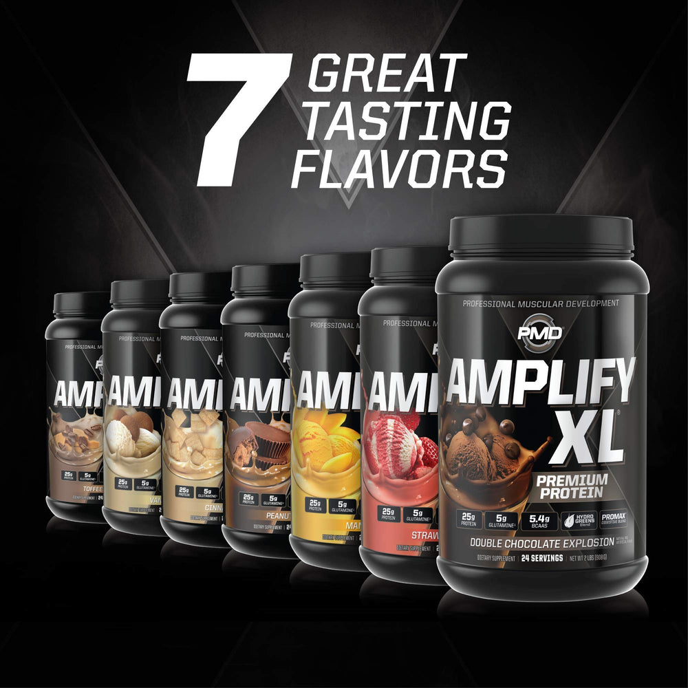 PMD Amplify XL Hydro Greens blend bottle illustration