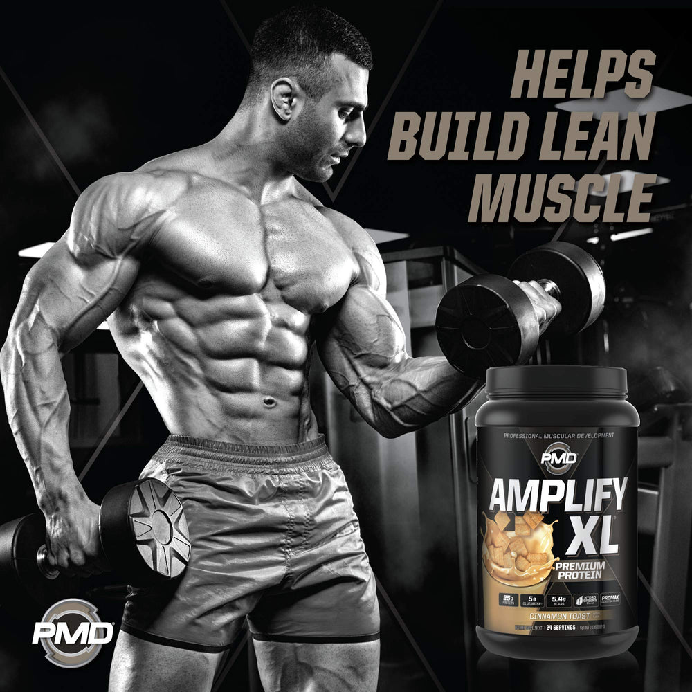 PMD Amplify XL shaker with Cinnamon Toast shake ready to enjoy