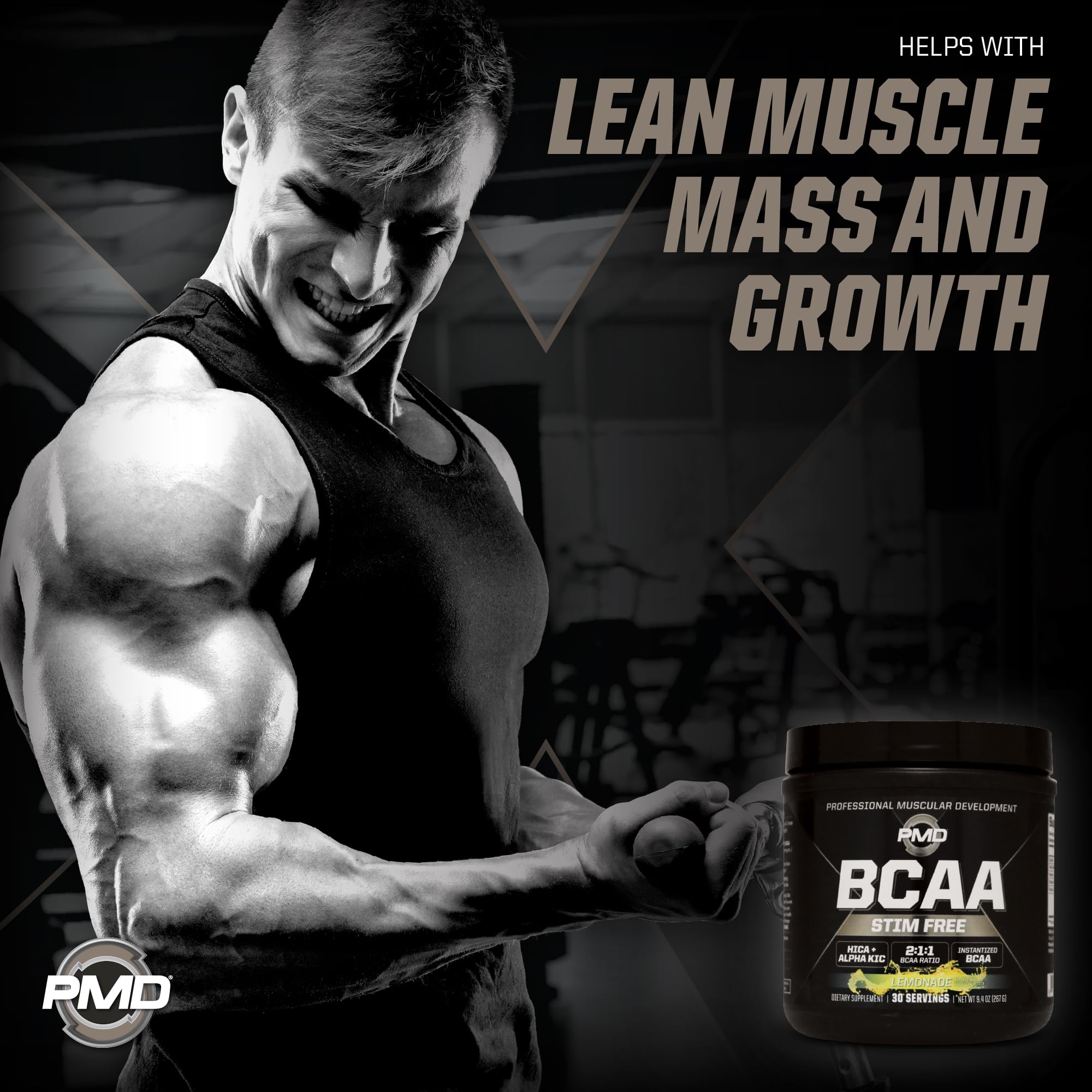PMD BCAA Lemonade ready-to-use shaker for on-the-go hydration