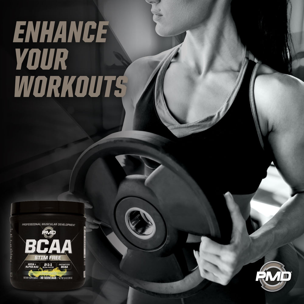 PMD BCAA Lemonade swirl and foam emphasizes refreshing flavor