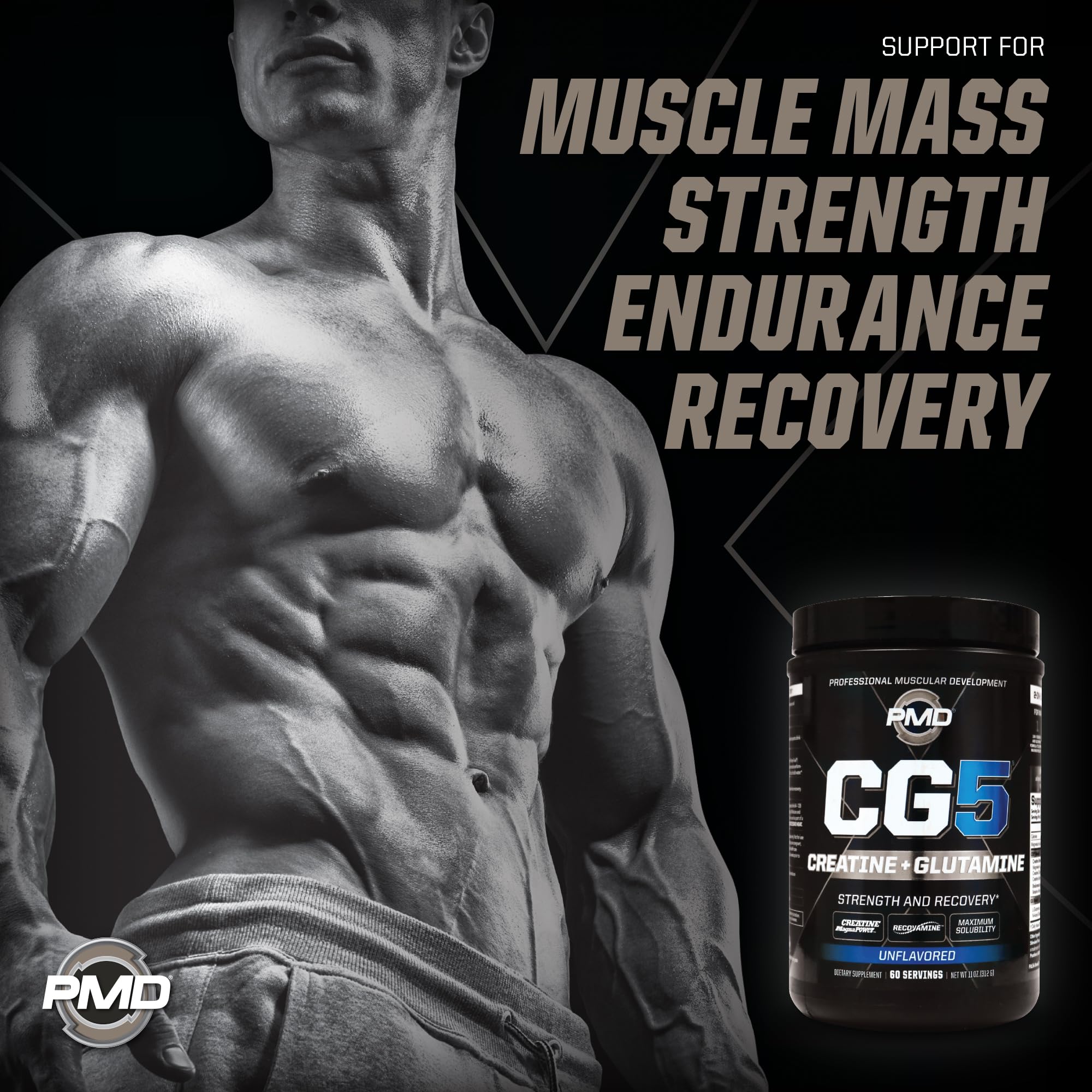 PMD CG5 post-workout recovery shake ready after training.
