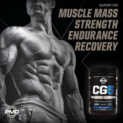 PMD CG5 post-workout recovery shake ready after training.