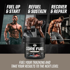 PMD Core Fuel Endurance being mixed into water demonstrates hydration support.