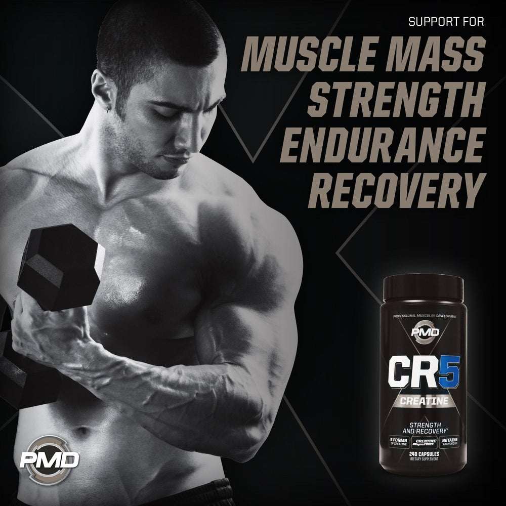 PMD CR5 capsules close-up highlighting easy daily supplementation