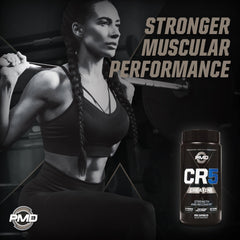 PMD CR5 Creatine endurance icon suggesting longer training blocks.