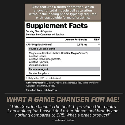 PMD CR5 Creatine powder being poured for quick dissolution during workouts.