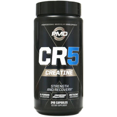 PMD CR5 bottle front showing the professional creatine complex for athletic recovery