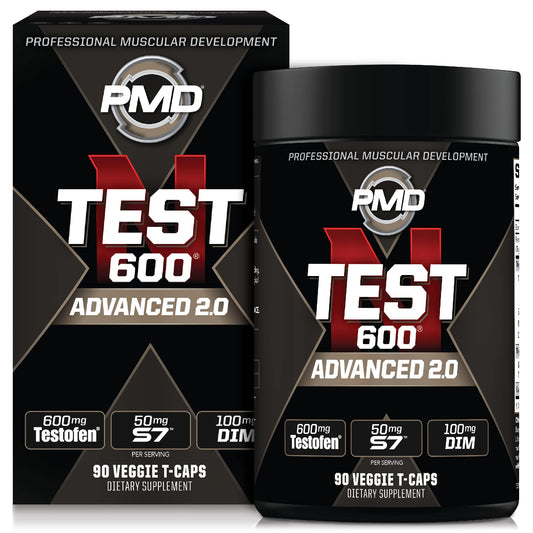 PMD N-Test 600 Advanced bottle with clear label emphasizing transparency and potency