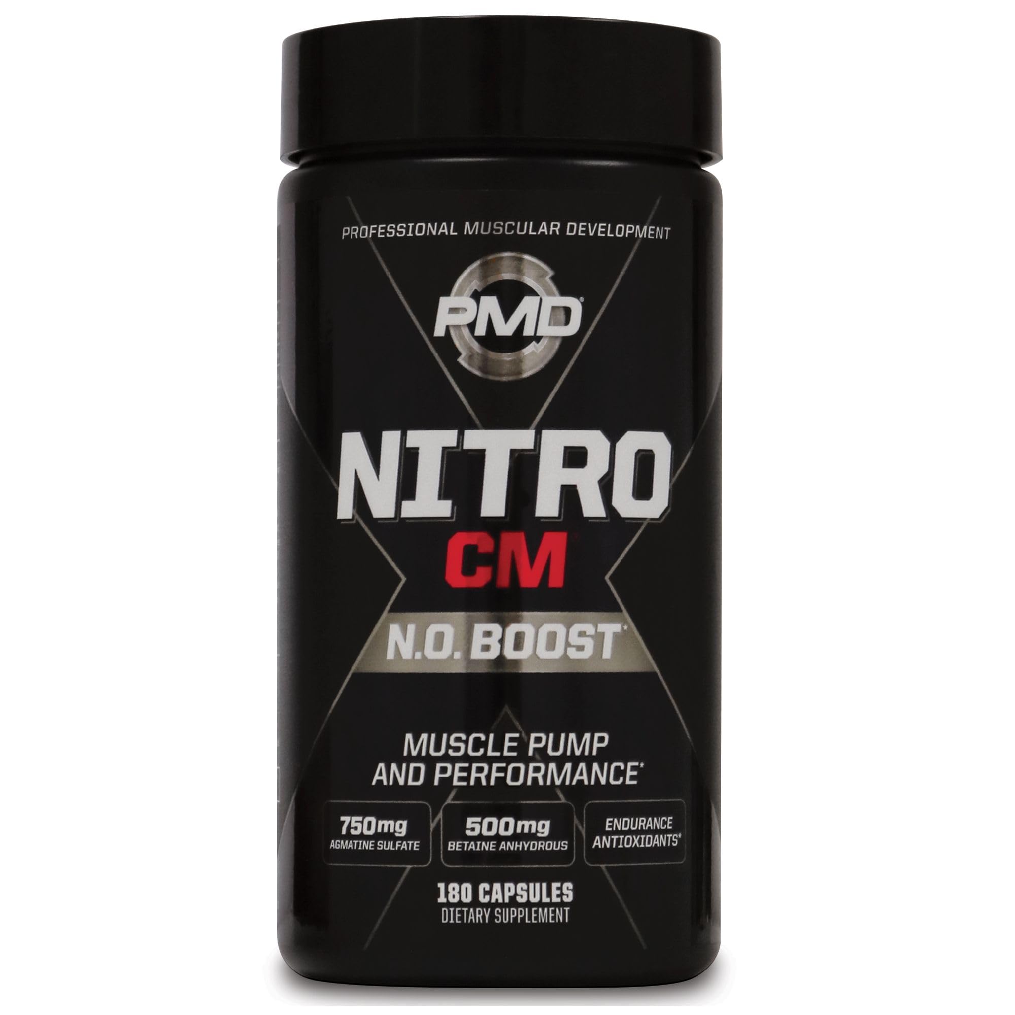 PMD Nitro CM bottle front view for intense workouts.